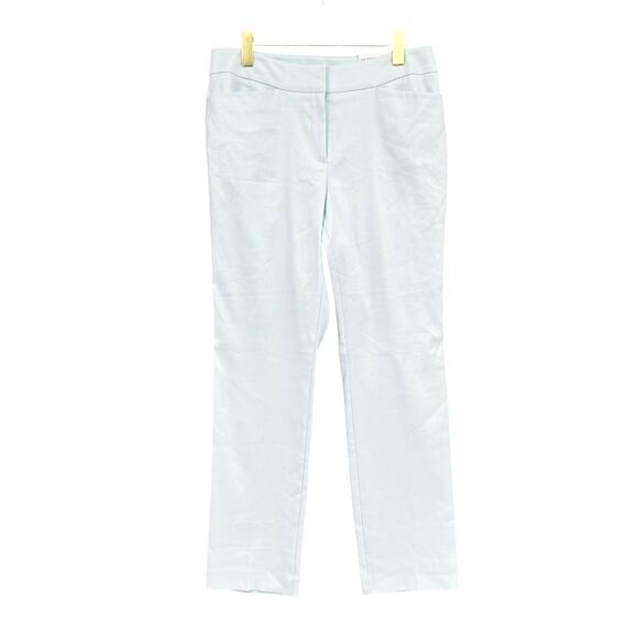 Ann Taylor NWT Pastel Blue Linen Blend The Straight Curvy Fit Pants Trousers - Picture 1 of 8